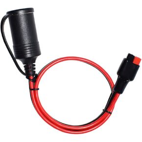 45A Connector to12V Female Cigarette Lighter,12AWG Heavy Duty Cable, Compatible with Anderson Powerpole For Device Transfer/Connection-1.6ft/0.5m