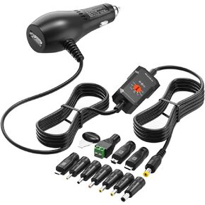 34W Car Charger Adapter with 5V 2A USB Port, 3V 4.5V 5V 6V 7.5V 9V 12V 2A Auto Cigarette Lighter Male Plug Truck Power Supply Adapter Cable for Car Appliances, Speaker, Seat Cushion and More