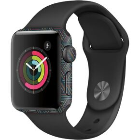MightySkins Skin Compatible with Apple Watch Series 2 38mm - Triangle Stripes | Protective, Durable, and Unique Vinyl Decal wrap Cover | Easy to Apply, Remove, and Change Styles | Made in The USA