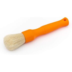 Detail Factory Boar Hair Detailing Brush Large, Comfortable Grip and Heavy-Duty Scrubbing for Interior, Exterior, Engine Bay, Wheels, Exhaust Tips, Textured Plastic