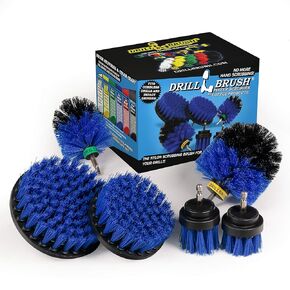 Drill Brush – Ultimate Car Wash Kit - Cleaning Supplies – Car Carpet - Truck Accessories - Wheel Brush - Motorcycle Accessories - Car Mats - Spin Brush - Interior Leather, Vinyl, Upholstery, Fabric