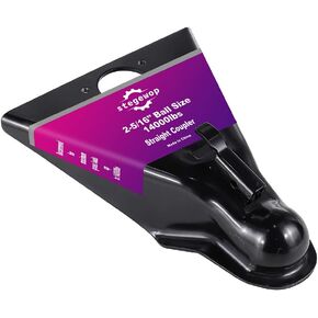 2-5/16" A-Frame Trailer Coupler with Trigger Latch SAE Class IV 14000 lb for Towing RV, Boat, Camper (Black)