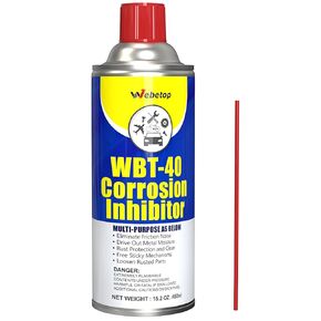 Webetop Anti Rust Spray for Metal, 15.2 OZ Corrosion Inhibitor Industrial Size WBT-40 Multipurpose Waterproof Lubrication Rust Protection for Bike, Car, Tools, RV, Door Hinges