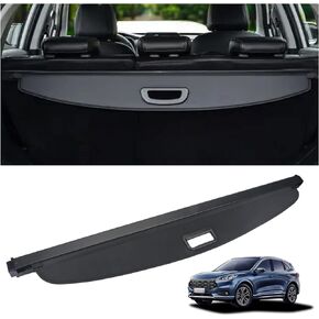 Cargo Cover Fit for 2020 2021 2022 Ford Escape Rear Storage Waterproof Retractable Rear Trunk Security Cover Shielding Shade Black