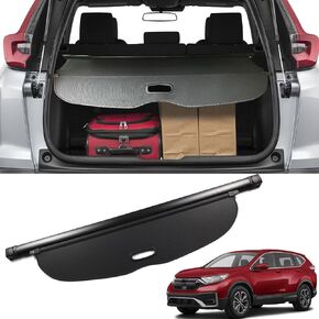 Marretoo Cargo Cover for Honda CRV 2017 2018 2019 2020 2021 2022 Factory Style Black Retractable Rear Trunk for Honda CR-V Accessories Luggage Security Shade