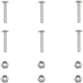 6 Sets of Tabletop Football Player Metal Screws and Nuts Miniature Player Tabletop Game Hardware Accessories for Fixing Tabletop Football Players Stainless Steel (Silver)