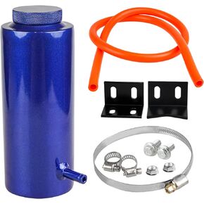 Universal Coolant Oil Catch Can Overflow Tank Radiator Overflow Bottle 800ml Aluminum Black