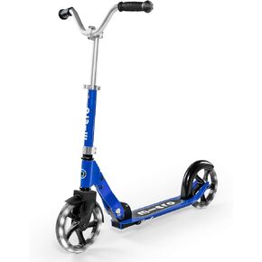 Micro Kickboard - Micro Cruiser LED - Two Wheeled, Fold-to-Carry Swiss-Designed Micro Scooter for Kids with Smooth Gliding Light-Up, Large Wheels for Ages 6+