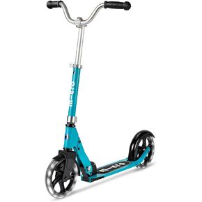 Micro Kickboard - Micro Cruiser LED - سكوتر صغير ذو عجلتين، قابل للطي للحمل، بتصميم سويسري للأطفال مع إضاءة انزلاقية سلسة، عجلات كبيرة للأعمار من 6 سنوات فما فوق