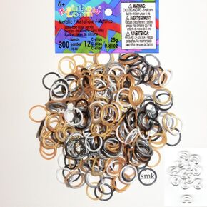 Metallic Mixed Silicone Bands