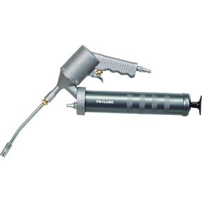 PROLUBE Air Operated Grease Gun | 14-Ounce Capacity | 4,800 PSI | 6-inch Steel Extension & Coupler | Automatic Grease Discharge | 1/8" NPT Threads (43305)