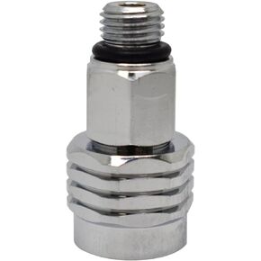 Scuba Choice Scuba Diving Female 9/16-18 to Male 3/8-24 Adaptor, Silver
