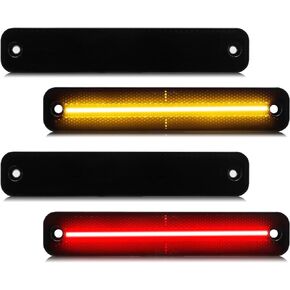 LED Front Rear Side Marker Light Assembly Compatible with F0rd F Series Truck 1973-1979/ Bronco 1978-1979/ Econoline 1975-1991