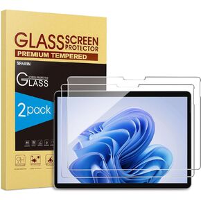 SPARIN [2 Pack] Screen Protector for Microsoft Surface Pro 9 2022/Surface Pro 8 2021/Surface Pro X, [13 inch], 9H Tempered Glass/Support Surface Pen