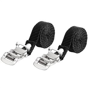 2 PCS Bicycle Pedal Toe Straps Exercise Bike Replacement Accessories for Mountain, Road, Exercise Bikes, and MTB