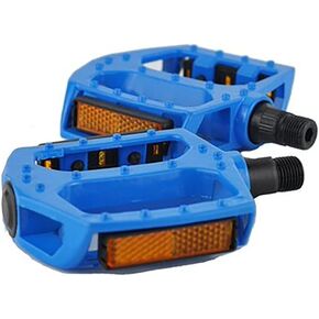BlueSunshine Bike Pedals Set 9/16" for Mountain Bike, Aluminium Alloy Bearing Platform Pedals for BMX MTB Road Bicycle. Lightweight but Strong and Durable Alloy Flat Platform Pedals