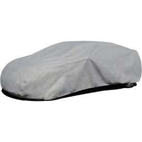 Budge Rain Barrier Car Cover, Outdoor, Water-Resistant, Breathable, Car Cover fits Cars up to 228", Gray