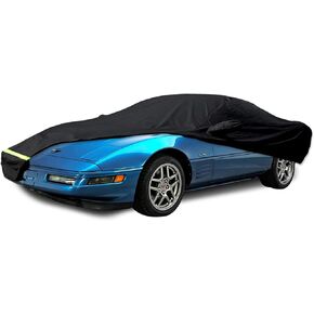 Waterproof Car Covers for 1984-1996 C4 Corvette, Car Cover 190T Covers Customer Fit 100% Waterproof Windproof Strap & Double Door Zipper Up to 200" L (C4:(1984-1996))