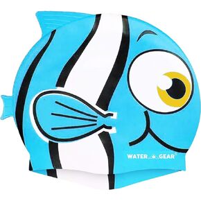 Water Gear Critter Cap - Extremely Durable Swimming Cap for Kids - Great for Improving Swimming Skills and Instilling Confidence in The Water - Long-Lasting Toddler Swimming Cap