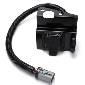 4 and 7-pin Trailer Tow Harness Plug Suitable for 1999-2001 Ford F250 F350 Super Duty Vehicles (Replacement Part Number: YC3Z-13A576-CA).