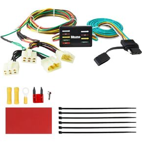 4 Pin Trailer Wiring Harness for 1989-1995 Toyota Pickup & 1995-2004 Toyota Tacoma, ‎55379 Vehicle-Side 4 Prong Towing Hitch Wire for Trailer Light Hook Up, Plug & Play 4 Way Flat T-Connector