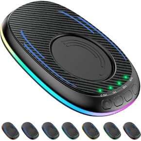 Ultra Slim Mouse Mover Device Undetectable with Timer, Ultra Silent Mouse Jiggler with ON/Off Switch, Mouse Shaker with Breathing Light Mouse Wiggler to Keep Computer Alive (Black)