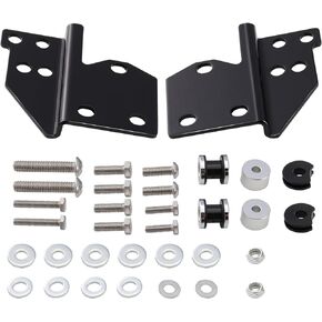 MoKitDora Touring Detachable Front Docking Hardware Kit for Luggage Rack or Tour-Pak Compatible with Harley 1997-2008 Road King Glide Street Electra Glide, Black