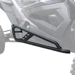 Nerf Bars | Rock Sliders | Tree Kickers fit for Polaris RZR XP 1000 (See Fitment) | 2-Seater | Heavy Duty Rock Guards | Resistant Powder Coating | Fine Textured Black | Bolt-On Installation