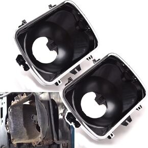 42437 Headlight Bucket Kit, 5X7 Headlight Support Bracket Mounting Kit Compatible with Chevrolet Express GMC Savana 1500 2500 3500 S‎afari Yukon Topkick Chevy Exprress 4500 K10 K20 K30(2PCS)