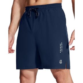 Men's Athletic Shorts 7 Inch Lightweight Quick Dry Workout Gym Shorts Sport Exercise Running Short with Pockets