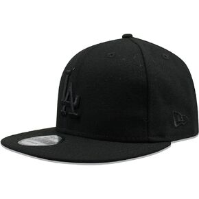 New Era 9Fifty Hat Los Angeles Dodgers Basic Black/Black Snapback Adjustable Cap