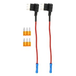 uxcell 1 Set Universal 2pcs Car Fuse Tap Add a Circuit Adapter 12V with 2pcs 10A Micro3 ATL Blade Type Fuse