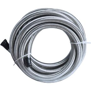 10FT 6AN Fuel Line Hose AN6 Stainless Steel Braided Universal CPE Tube Oil Fuel Gas Hose