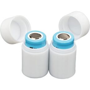 Slimline 18350 Battery Case, Soft Durable Material - Pack of 2 (Holds 4 Batteries)