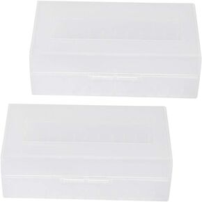 Socobeta Battery Holder, 21700 Battery Case Waterproof Battery Box 2 Pcs Portable Durable for 220700/21700 Battery