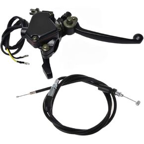 7/8" 22mm Thumb Throttle Cable with Dual Brake Lever Assembly for 50cc 90cc 150cc 250cc ATV Quad Roketa Taotao Sunl Kazuma Go Kart