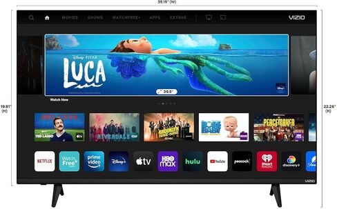 تلفزيون VIZIO 40 بوصة فئة D-Series FHD LED ذكي للألعاب والبث، وسماعة رأس بلوتوث - D40fM-K09 (متجدد) in Saudi Arabia