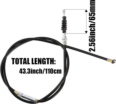 110cm Clutch Cable Compatible with 50cc-70cc 90cc 110cc 125cc Engines XR80 XR100 CRF70 CRF80 CRF100 Yamaha Kawasaki Suzuki Pit Dirt Motor Bike KLX SSR SDG Apollo 125 in Saudi Arabia