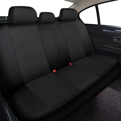 AKAUTO Front Seat Covers 3D Air Mesh, Car Seat Cover Full Coverage Protection, Automotive Seat Covers, Airbag Compatible, Universal Seat Covers Fit for SUV, Trucks, Sedans (Black) in Saudi Arabia