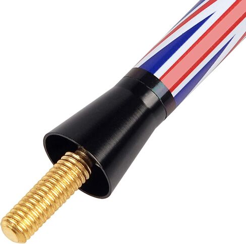 ONE250 Antenna, Compatible with MINI Cooper All Models - Will fit Any MINI Cooper, Cooper S, Convertible, Countryman, Clubman, Coupe or Roadster (Black/White Union Jack UK Flag) in Kuwait