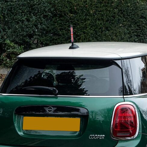 ONE250 Antenna, Compatible with MINI Cooper All Models - Will fit Any MINI Cooper, Cooper S, Convertible, Countryman, Clubman, Coupe or Roadster (Black/White Union Jack UK Flag) in Kuwait