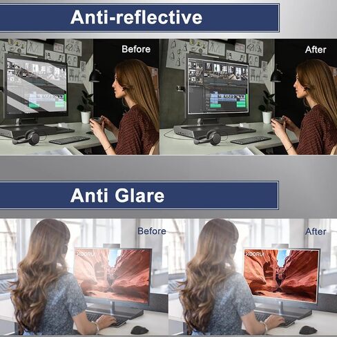 2 Pack 27" Anti Glare Matte Screen Protector for Sceptre/LG/Dell/HP/Acer/ViewSonic/ASUS/Aoc/Samsung/KOORUI/InnoView/CRUA/BenQ/SANSUI Diagonal 27" 16:9 LED PC Screen Gaming Monitor (23.5" x 13.3" / W x H) in Saudi Arabia