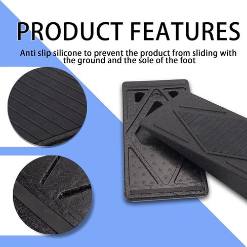 Good Grip Non-Slip Surface, Adjustable 5 Angles, Lightweight - Squat Wedge Block Set of 3 PCS for Heel Elevated Squat Wedge and Calf Stretcher for Physical Therapy Plantar Fasciitis, Foot Stretching in Kuwait