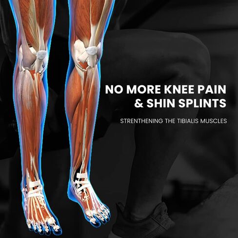 Tib Bar, Tibia Dorsi Calf Raise Machine, Professional Tibialis Trainer for Strength Training Calves/Shins/Ankles and Ripping Lower Leg Muscles,Fit 1" Weight Plates - All Shoe Sizes for Men/Women in Kuwait