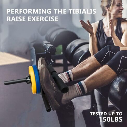 Tib Bar, Tibia Dorsi Calf Raise Machine, Professional Tibialis Trainer for Strength Training Calves/Shins/Ankles and Ripping Lower Leg Muscles,Fit 1" Weight Plates - All Shoe Sizes for Men/Women in Kuwait