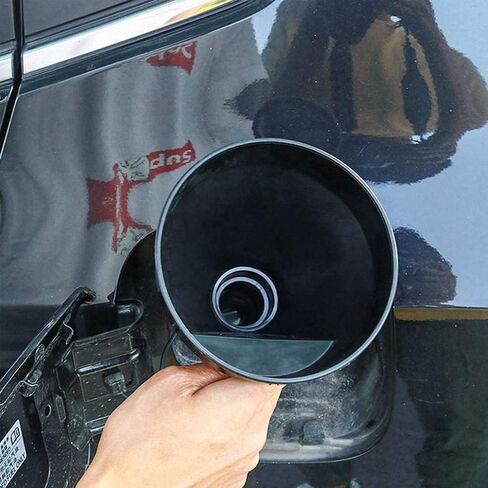 قطعتان من قمع السيارة، قمع بلاستيكي كبير ذو فم واسع مع مصفاة، قمع زيت مرن للسيارات مع خرطوم للسيارات والدراجات النارية، زيت المحرك، السائل، الديزل، الكيروسين والبنزين in Kuwait