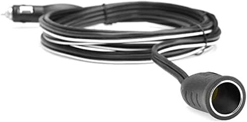 BESTEK 12.1ft / 3.7m 12V 24V Cigarette Lighter Extension Cord, 12AWG Heavy Duty Cigarette Lighter Cable with Cigarette Lighter Plug Socket (Black) in Saudi Arabia