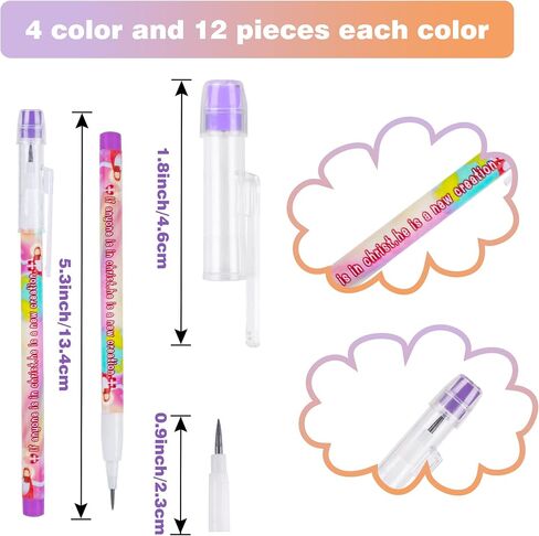 Kolewo4ever 48pcs HB Bible Verses Pencils Religious Multipoint Pencil Multicolor Non- Sharpening Stackable Pencils Religious Pencils Christian pencils Sunday School Gifts in Saudi Arabia