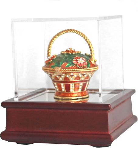 DisplayGifts Golf Ball Display Wooden Stand Case with UV Protect Acrylic Cover GB13 Cherry Stand in Saudi Arabia