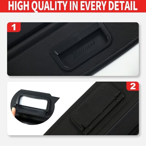 Marretoo for Hyundai Tucson Cargo Cover 2016 2017 2018 2019 2020 2021 لملحقات Hyundai Tucson غطاء صندوق السيارة الأسود القابل للسحب غطاء درع الأمان in Kuwait